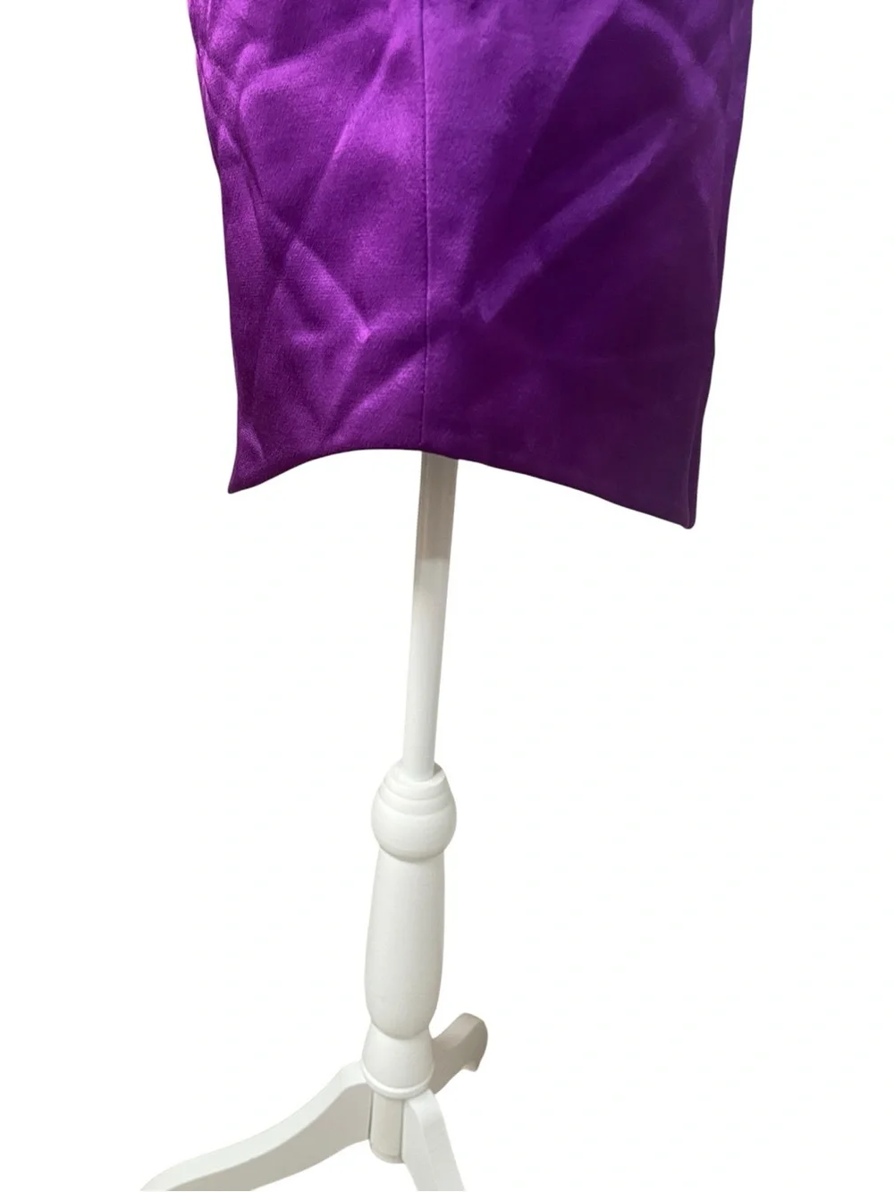 Zara Satin Effect Hi-Rise Mini Skirt Purple